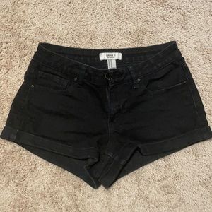 FOREVER 21 Black Denim Shorts